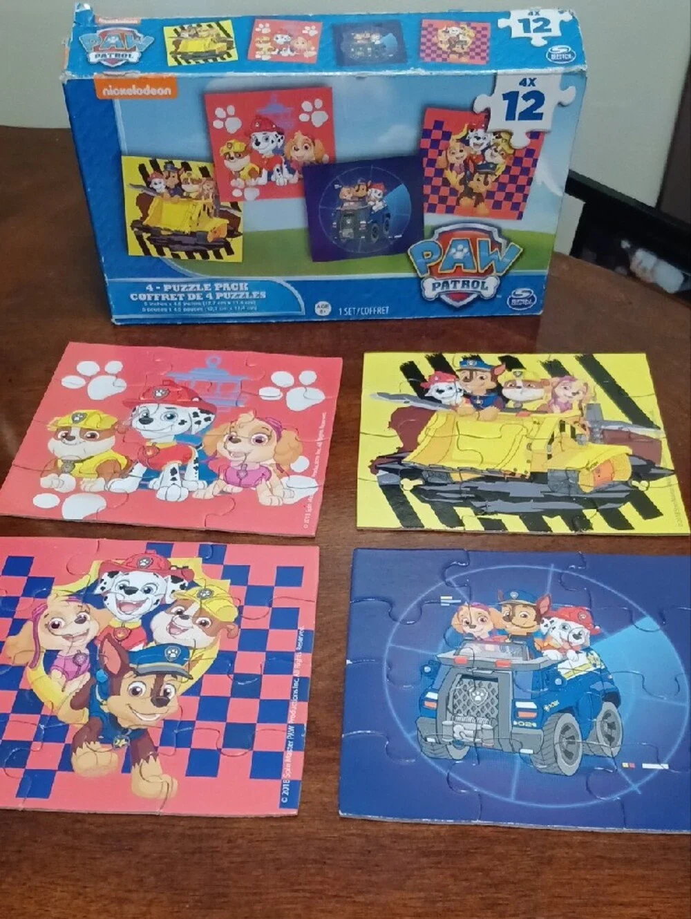 Paw Patrol Puzzles, Dino, & Mickey Puzzles, Animal Books Collection